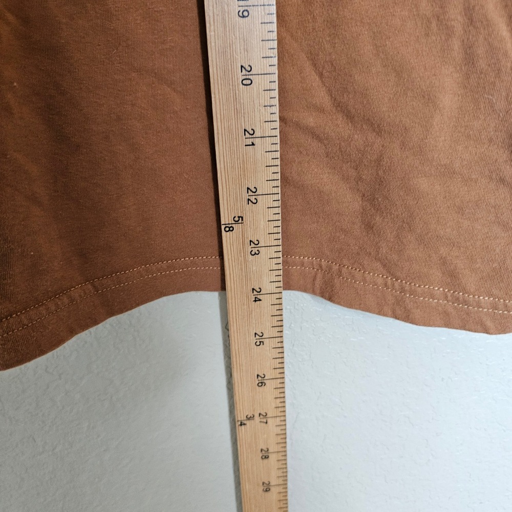 Pistola Trina Muscle Tee Rust Tan Brown Oversized T Shirt‎ Top Size Small - Picture 7 of 8